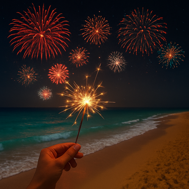 Новогодняя ночь у самого моря!